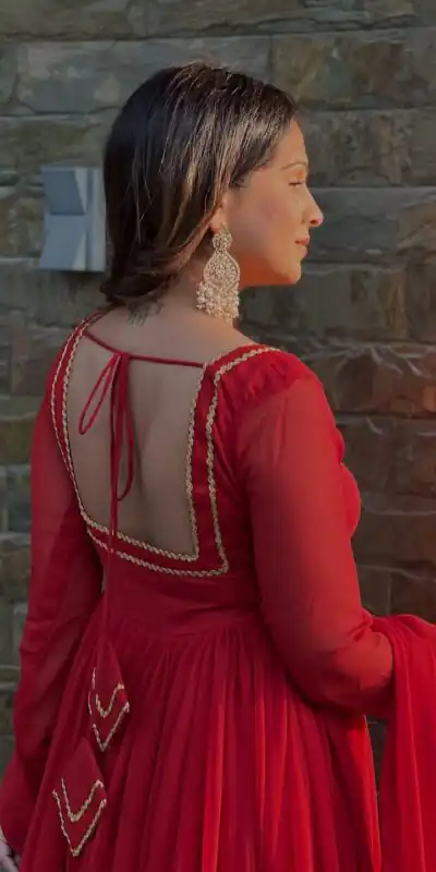 RTC 5961 Red in Color Blooming Georgette Lace Work Salwar Suit . Wedding, Party, Festive Grab it for ₹3049. Delivery 4-6 Working Days. Shop now. | Casual Suits, Jump Suits, Tops & Bottoms, Track Suits, Trendy Wear, Creative suits, Designer Suits, Palazzo Suits, Party Wear Suits, Patiala Suits, Salwar suit, Straight Suits