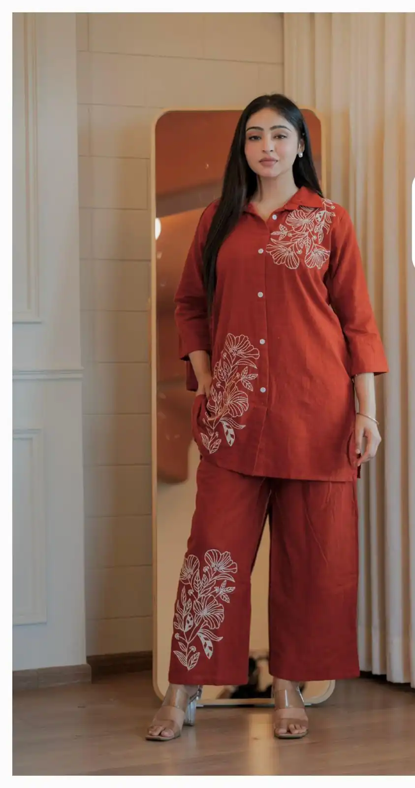 INLI Style-Up Red Color Cotton Slub Kurti with Embroidery Work. Affordable Price ₹1499. Delivery 4-6 Working Days. Shop now. | Bollywood Kurti, Creative Kurtis, Designer Kurti, Kurti, Party Wear Kurti, Selfie Kurti