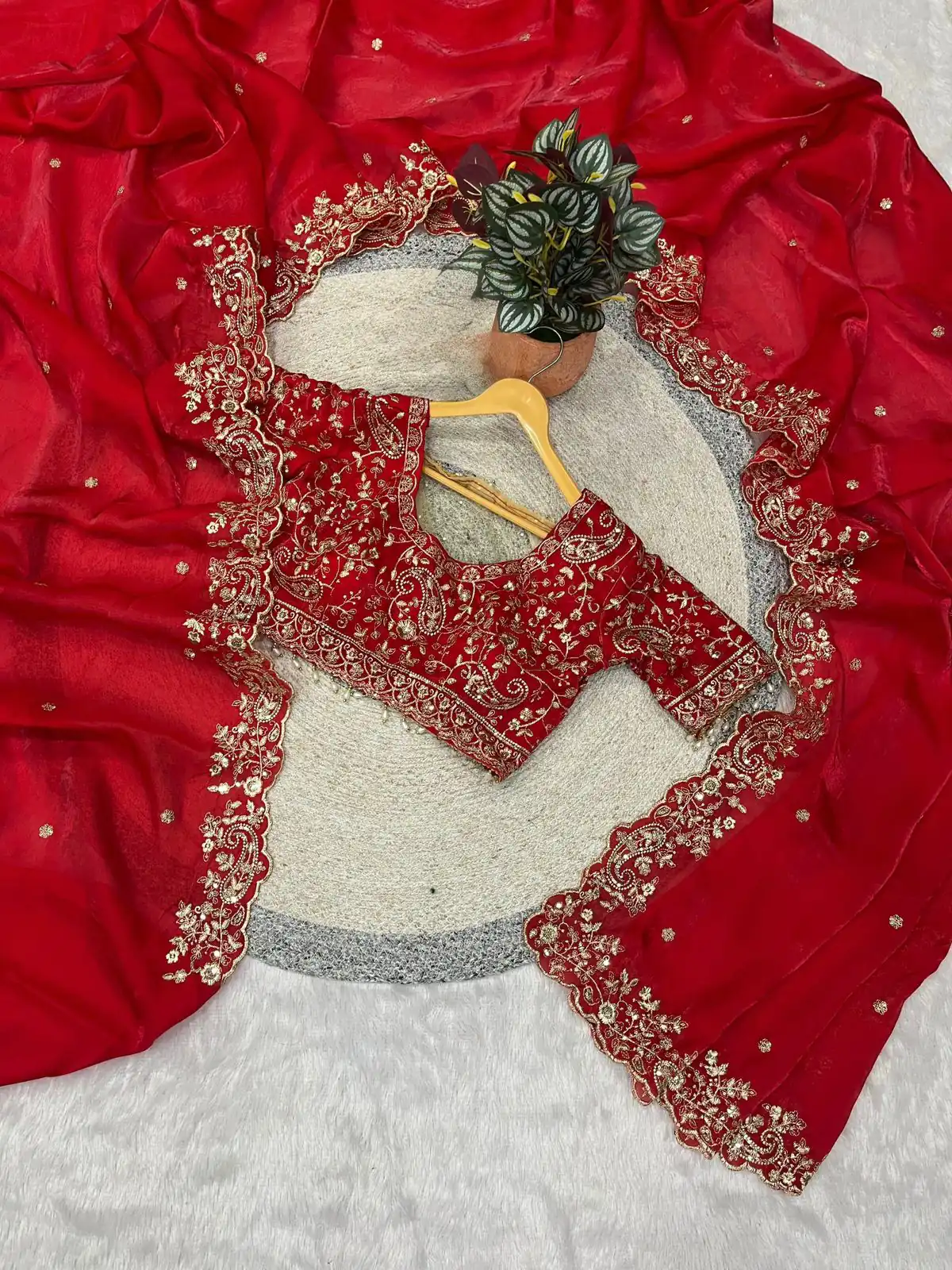 BT 3151 Red Fandy Satin Silk Saree with Sequins Work & Embroidery Work. Get it for ₹1949. Delivery 4-6 Working Days. Shop now. | Creative Sarees, Embroidered Sarees, Bollywood Sarees, Designer Sarees, Ethnic Saree, Modern Digital sarees, Party Wear Sarees, Sarees