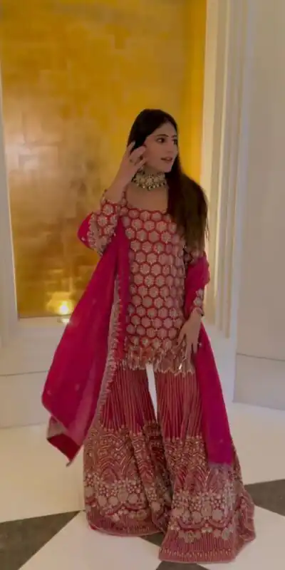 RTC 5963 Red in Color Faux Georgette Thread Work Salwar Suit . Wedding, Party, Festive Grab it for ₹3049. Delivery 4-6 Working Days. Shop now. | Casual Suits, Jump Suits, Tops & Bottoms, Track Suits, Trendy Wear, Creative suits, Designer Suits, Palazzo Suits, Party Wear Suits, Patiala Suits, Salwar suit, Straight Suits