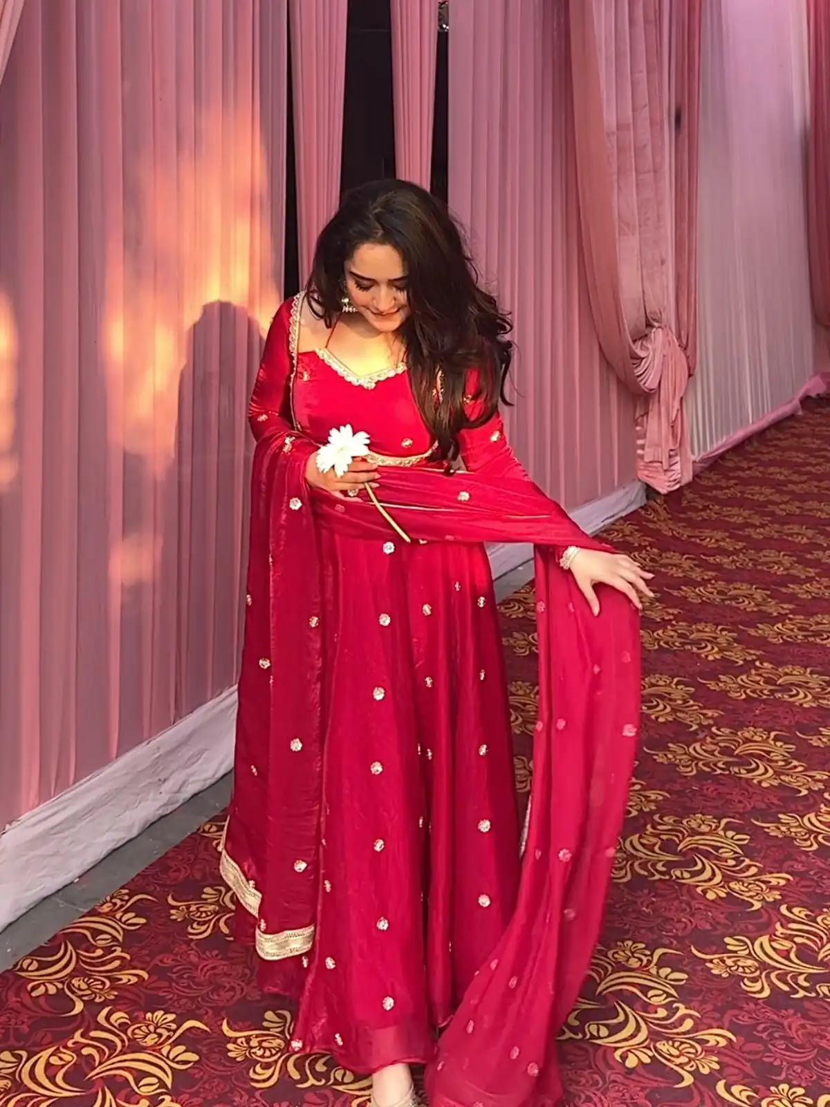 RTC 5936 Red Fendy Silk Salwar Suit with Lace Work. Wedding, Party, Festive, Events Exclusive Offer ₹2149. Delivery 4-6 Working Days. Shop now. | Casual Suits, Jump Suits, Tops & Bottoms, Track Suits, Trendy Wear, Creative suits, Designer Suits, Palazzo Suits, Party Wear Suits, Patiala Suits, Salwar suit, Straight Suits