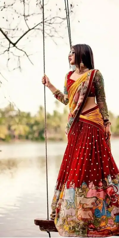 PC 327 Red Fox Georgette Lehenga Choli with Embroidery Work & Thread Embroidery. Special Price ₹2099. Delivery 4-6 Working Days. Shop now. | Bollywood Lehenga, Creative Lehenga, Designer Lehenga, Embroidered Lehenga, Lehenga, Party Wear Lehenga