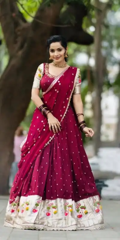 PC 515 Red Georgette Lehenga Choli Perfect for Wedding, Party, Family Gatherings, Sangeet, Durga Puja – . Now at just ₹2399. Delivery 4-6 Working Days. | Bollywood Lehenga, Creative Lehenga, Designer Lehenga, Embroidered Lehenga, Lehenga, Party Wear Lehenga