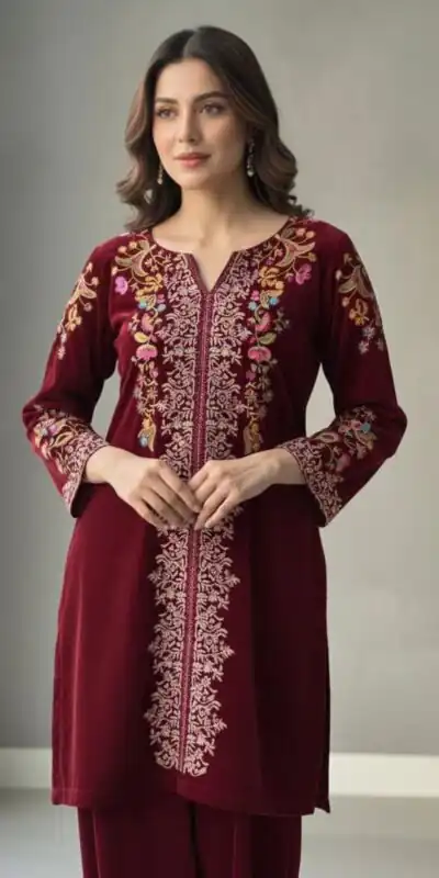 BE 426 Red Color Velvet Salwar Suit with Embroidery Work. Wedding, Party, Festive, Events Available at ₹1799 only. Delivery 4-6 Working Days. Shop now. | Casual Suits, Jump Suits, Tops & Bottoms, Track Suits, Trendy Wear, Creative suits, Designer Suits, Palazzo Suits, Party Wear Suits, Patiala Suits, Salwar suit, Straight Suits