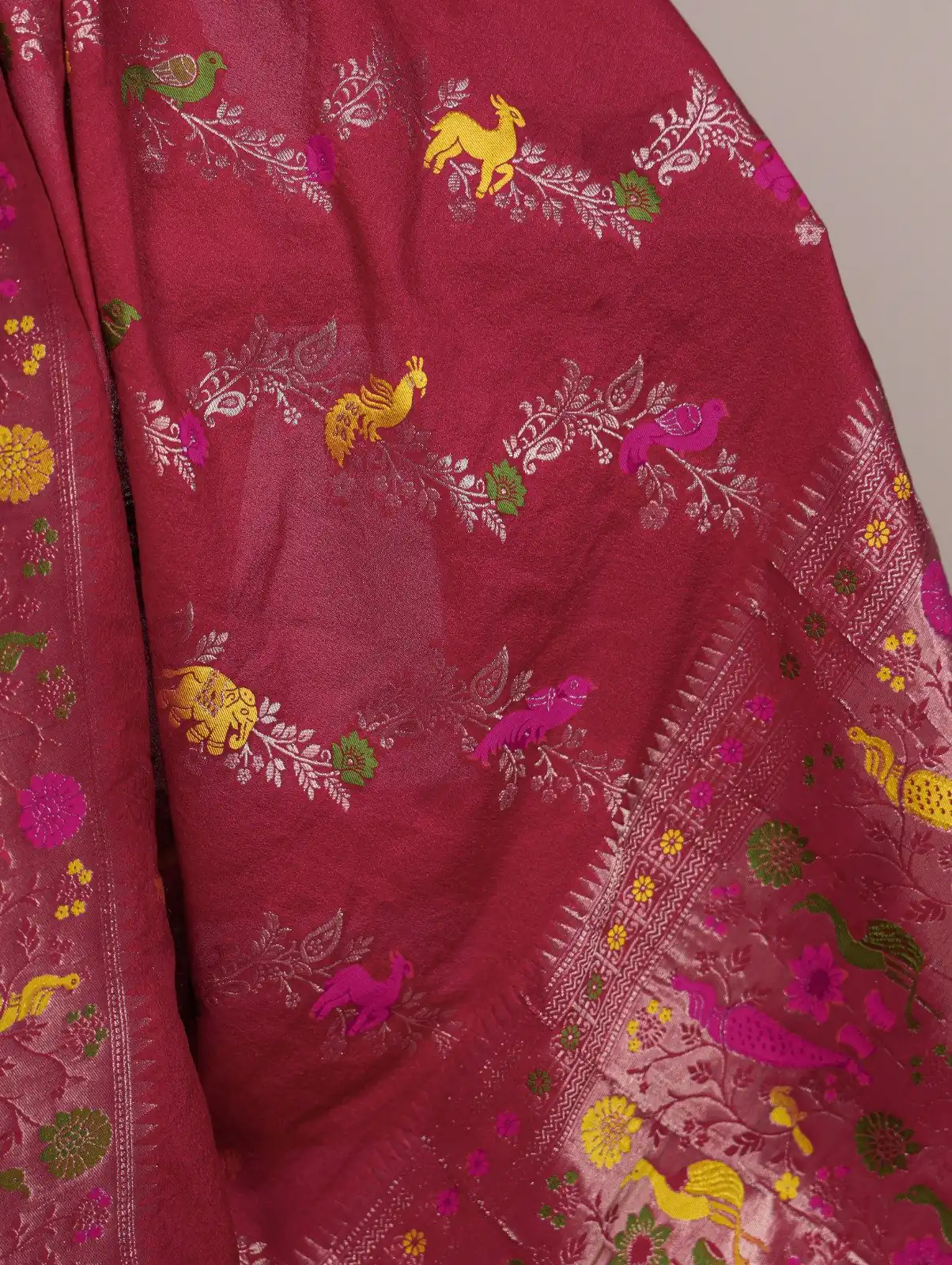 YNF 7907 Red Nylon Weaving Work Saree Perfect for Wedding, Party, Baby Shower, Holi, Ethnic Day – . Available at ₹2149 only. Delivery 4-6 Working Da | Creative Sarees, Embroidered Sarees, Bollywood Sarees, Designer Sarees, Ethnic Saree, Modern Digital sarees, Party Wear Sarees, Sarees