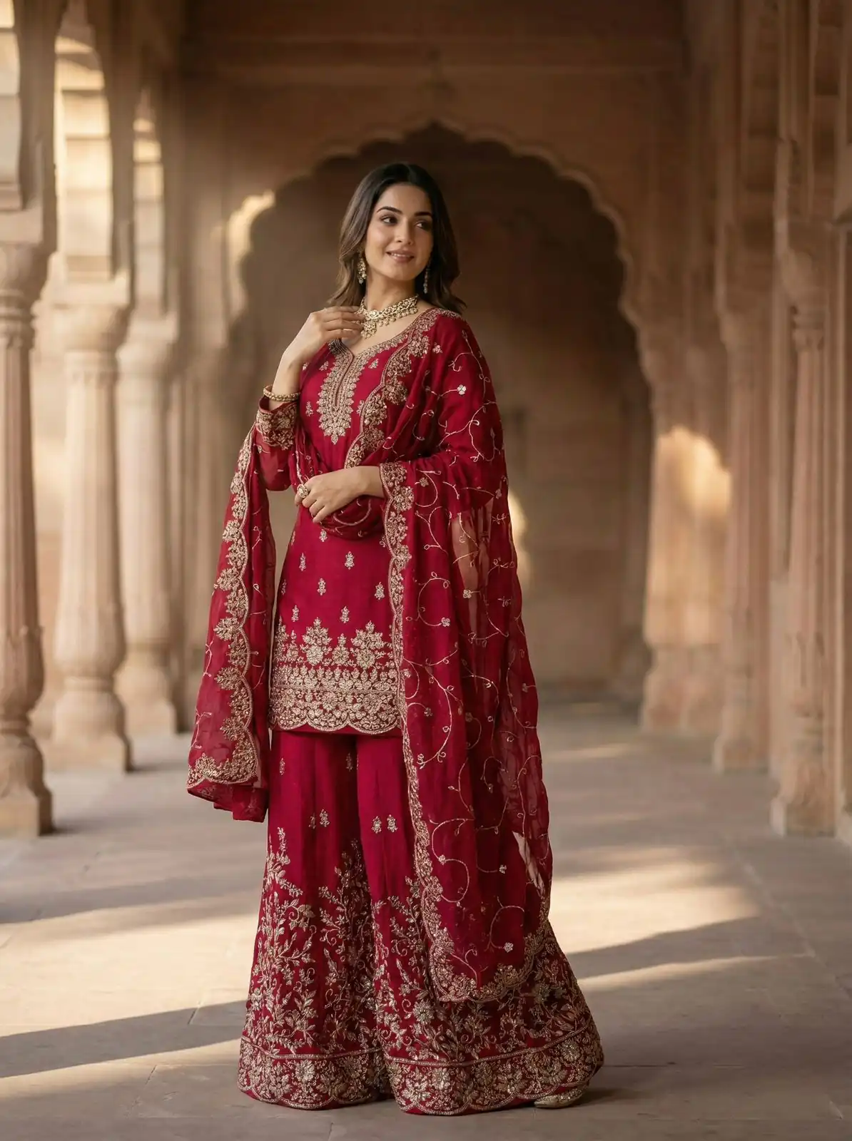 SRK 5319 Red in Organza Silk Embroidery Work & Lace Work Salwar Suit . Now at just ₹2549. Delivery 4-6 Working Days. Shop now. | Casual Suits, Jump Suits, Tops & Bottoms, Track Suits, Trendy Wear, Creative suits, Designer Suits, Palazzo Suits, Party Wear Suits, Patiala Suits, Salwar suit, Straight Suits