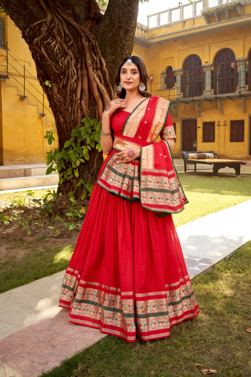 LNB 1903 Red Pure Chanderi (Naylon) Lehenga Choli Perfect for Wedding, Party, Bridal Wear, Temple Visit, Traditional Day – . Get it for ₹2499. Delivery | Bollywood Lehenga, Creative Lehenga, Designer Lehenga, Embroidered Lehenga, Lehenga, Party Wear Lehenga