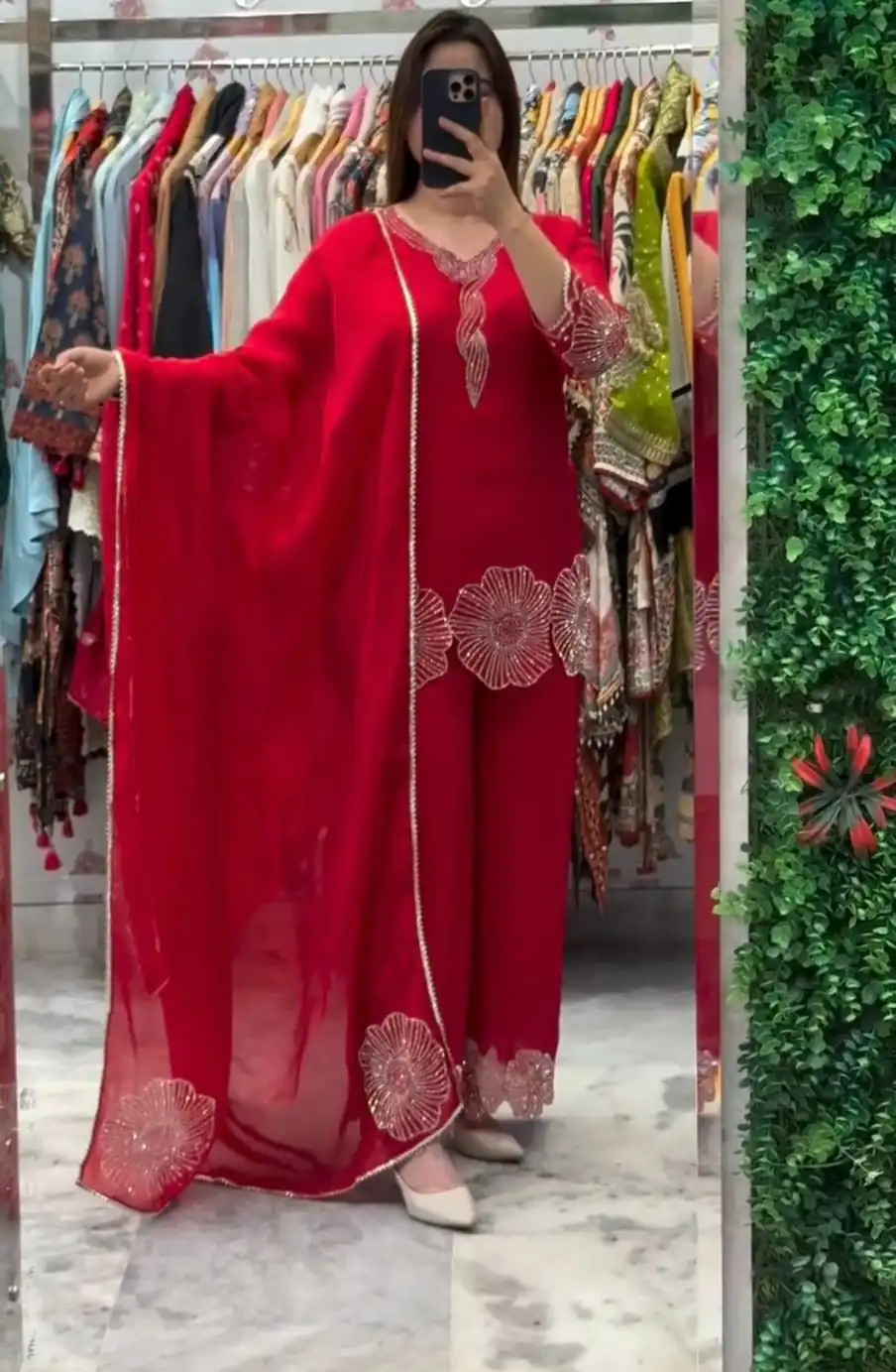 LG 2048 Red in Rangoli Bead Work Salwar Suit . Wedding, Party, Festive, Events, Best Price ₹2049. Delivery 4-6 Working Days. Shop now. | Casual Suits, Jump Suits, Tops & Bottoms, Track Suits, Trendy Wear, Creative suits, Designer Suits, Palazzo Suits, Party Wear Suits, Patiala Suits, Salwar suit, Straight Suits