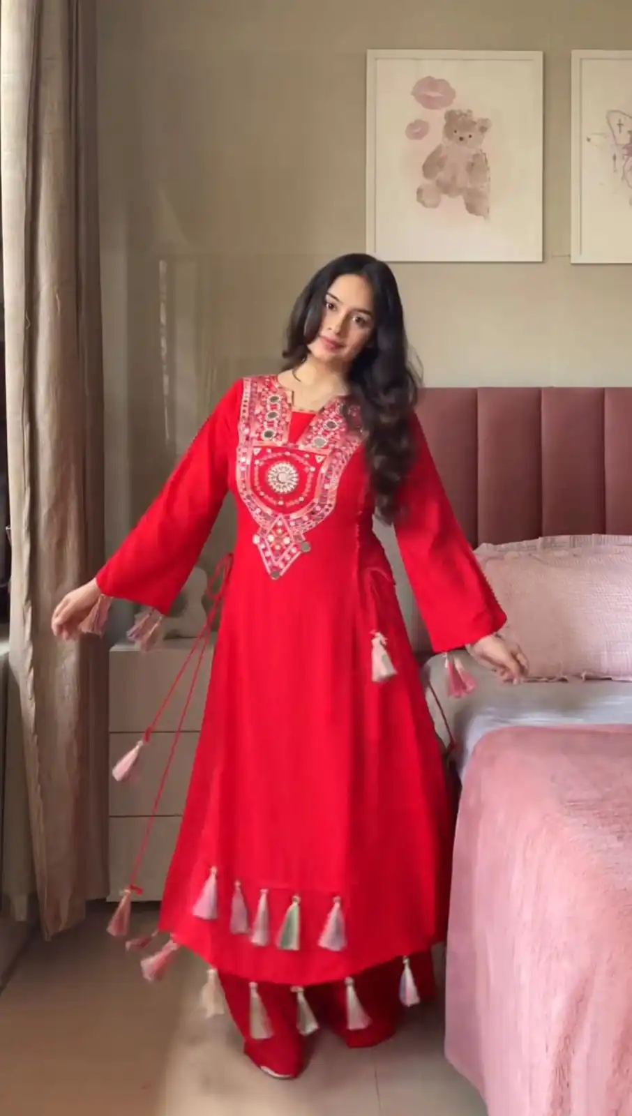 KD 1516 Red Red Rayon Thread With Real Mirror Work Salwar Suit. Wedding, Party, Festive, Events, Best Price ₹1999. Delivery 4-6 Working Days. Shop now. | Casual Suits, Jump Suits, Tops & Bottoms, Track Suits, Trendy Wear, Creative suits, Designer Suits, Palazzo Suits, Party Wear Suits, Patiala Suits, Salwar suit, Straight Suits