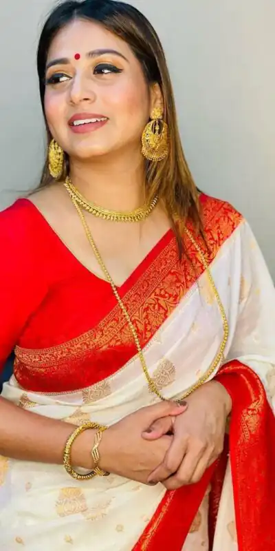 KPR 126 Red in Red Soft Lichi Silk Designer Work Saree . Wedding, Party, Festive, Events, Affordable Price ₹1499. Delivery 4-6 Working Days. Shop now. | Creative Sarees, Embroidered Sarees, Bollywood Sarees, Designer Sarees, Ethnic Saree, Modern Digital sarees, Party Wear Sarees, Sarees