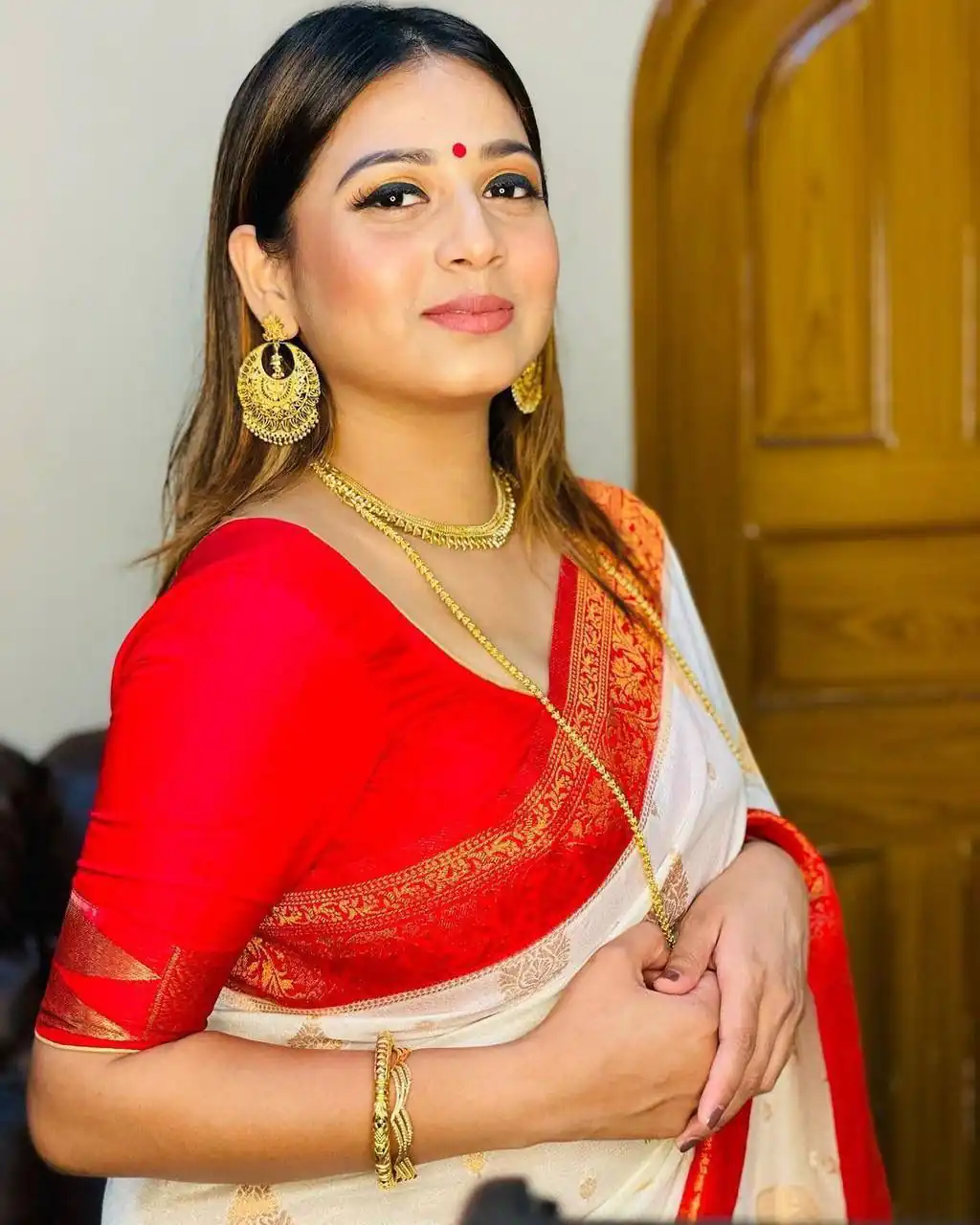 KPR 126 Red in Red Soft Lichi Silk Designer Work Saree . Wedding, Party, Festive, Events, Affordable Price ₹1499. Delivery 4-6 Working Days. Shop now. | Creative Sarees, Embroidered Sarees, Bollywood Sarees, Designer Sarees, Ethnic Saree, Modern Digital sarees, Party Wear Sarees, Sarees