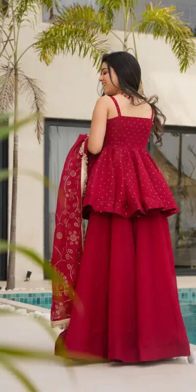 RTC 5864 Red Tabby Organza Salwar Suit with Lace Work. Wedding, Party, Festive, Events Best Price ₹2049. Delivery 4-6 Working Days. Shop now. | Casual Suits, Jump Suits, Tops & Bottoms, Track Suits, Trendy Wear, Creative suits, Designer Suits, Palazzo Suits, Party Wear Suits, Patiala Suits, Salwar suit, Straight Suits