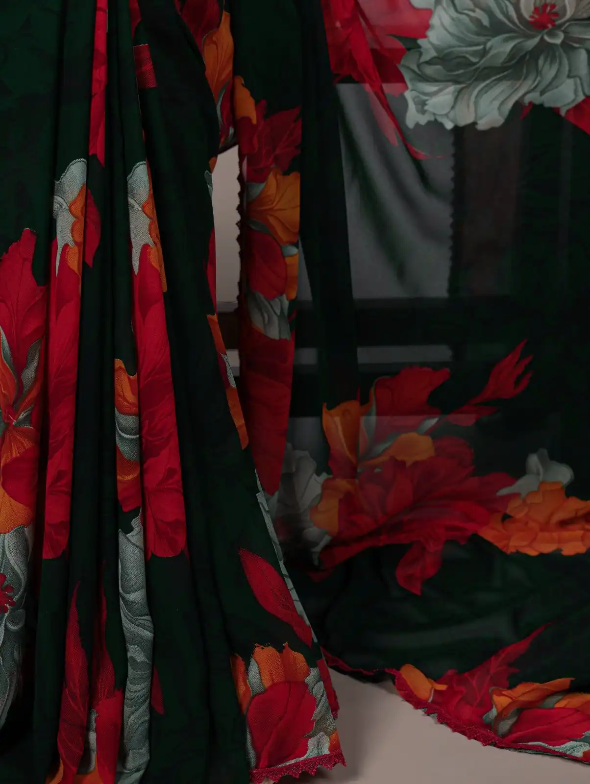 YNF 7032 Red in Weightless Marbal Lace Work & Lace Border Saree . Grab it for ₹1549. Delivery 4-6 Working Days. Shop now. | Creative Sarees, Embroidered Sarees, Bollywood Sarees, Designer Sarees, Ethnic Saree, Modern Digital sarees, Party Wear Sarees, Sarees