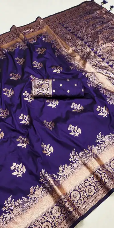 MB 39 Royal Blue Color Banarasi Silk Saree with Lace Work & Zari Work. Grab it for ₹1999. Delivery 4-6 Working Days. Shop now. | Creative Sarees, Embroidered Sarees, Bollywood Sarees, Designer Sarees, Ethnic Saree, Modern Digital sarees, Party Wear Sarees, Sarees