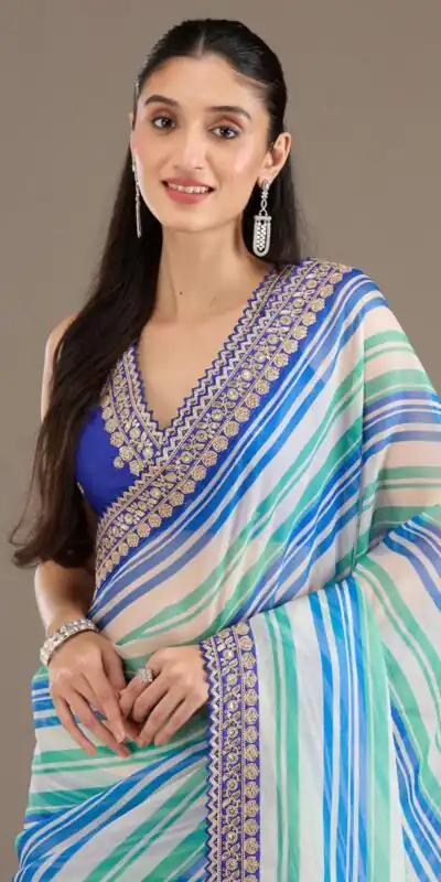 ANX Ritika Royal Blue Chinon Silk Saree Perfect for Wedding, Party, Sangeet, Reception, Onam – . Special Price ₹1899. Delivery 4-6 Working Days. Shop now. | Creative Sarees, Embroidered Sarees, Bollywood Sarees, Designer Sarees, Ethnic Saree, Modern Digital sarees, Party Wear Sarees, Sarees