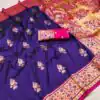 MB 28 Royal Blue Pethani Silk Saree with Zari Work & Lace Work. Wedding, Party, Festive, Events Grab it for ₹2099. Delivery 4-6 Working Days. Shop now. | Creative Sarees, Embroidered Sarees, Bollywood Sarees, Designer Sarees, Ethnic Saree, Modern Digital sarees, Party Wear Sarees, Sarees