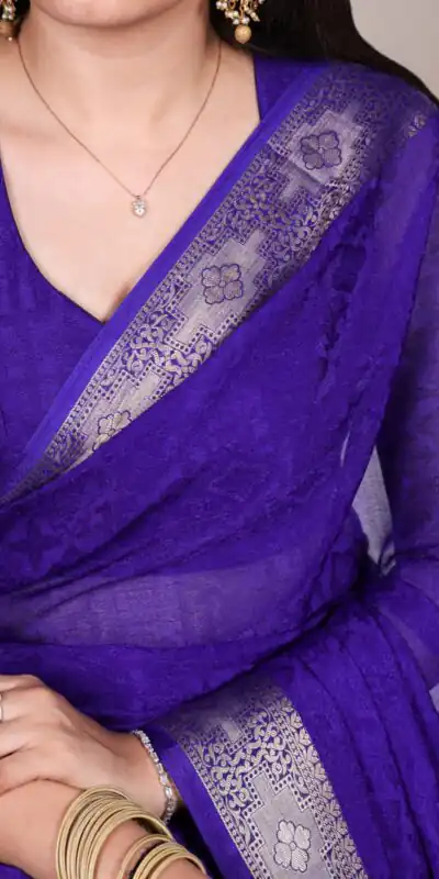 YNF 7911 Royal Blue Poly Shimmer Saree Perfect for Wedding, Party, , Bridal Wear, Temple Visit –. Available at ₹1499 only. Delivery 4-6 Working | Creative Sarees, Embroidered Sarees, Bollywood Sarees, Designer Sarees, Ethnic Saree, Modern Digital sarees, Party Wear Sarees, Sarees