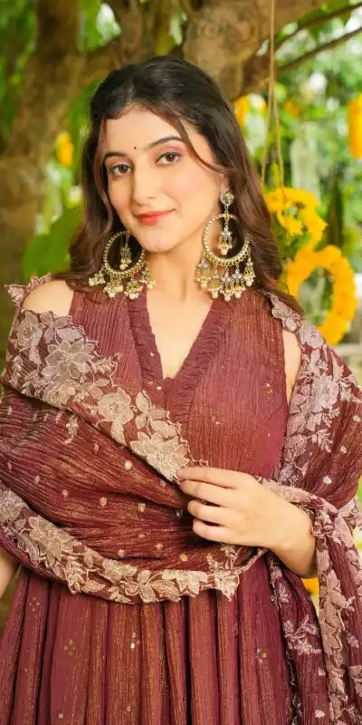 LG 2046 Rust Crunchy Salwar Suit with Embroidery Work. Wedding, Party, Festive, Events, Exclusive Offer ₹2099. Delivery 4-6 Working Days. Shop now. | Casual Suits, Jump Suits, Tops & Bottoms, Track Suits, Trendy Wear, Creative suits, Designer Suits, Palazzo Suits, Party Wear Suits, Patiala Suits, Salwar suit, Straight Suits