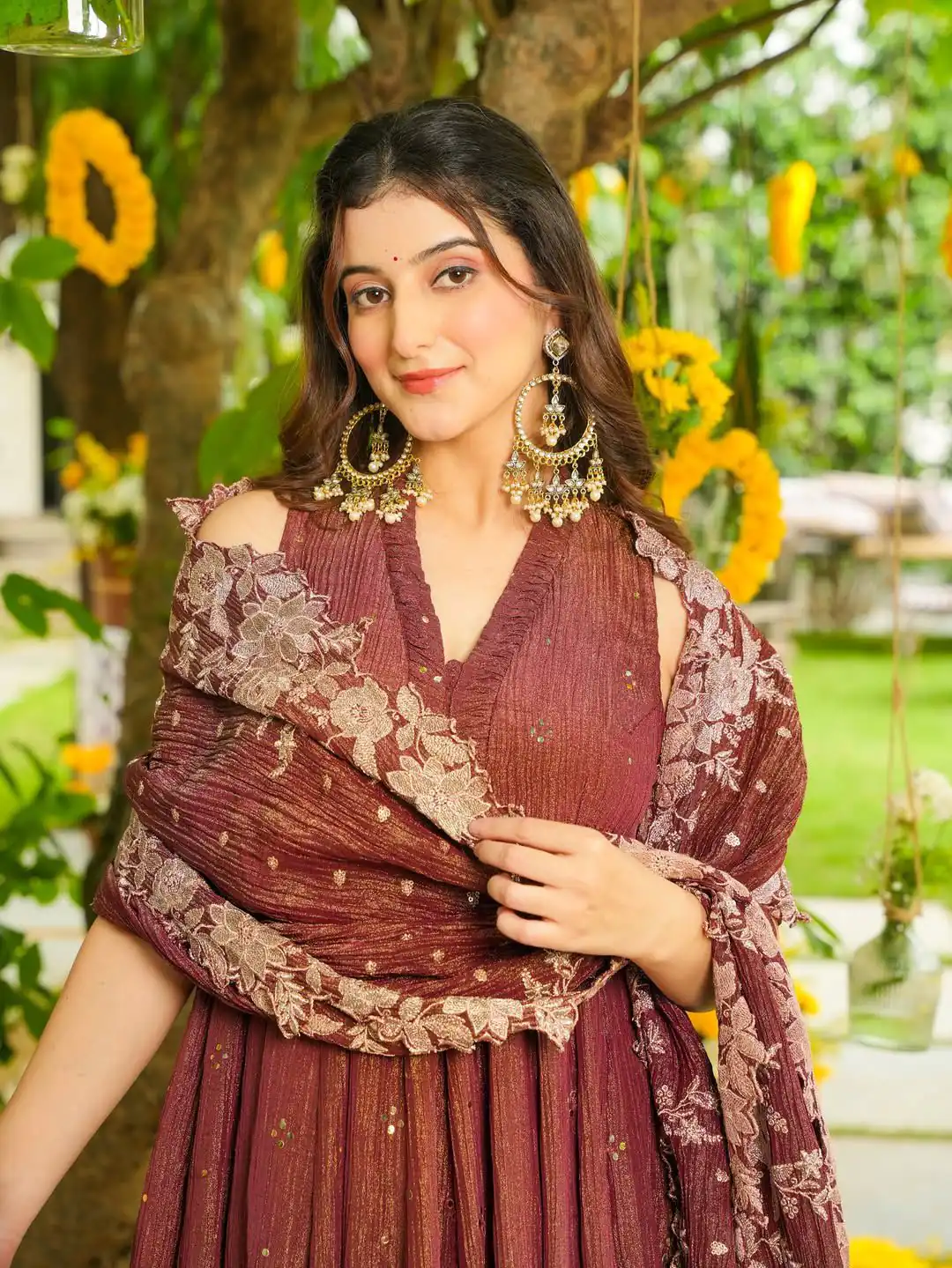 LG 2046 Rust Crunchy Salwar Suit with Embroidery Work. Wedding, Party, Festive, Events, Exclusive Offer ₹2099. Delivery 4-6 Working Days. Shop now. | Casual Suits, Jump Suits, Tops & Bottoms, Track Suits, Trendy Wear, Creative suits, Designer Suits, Palazzo Suits, Party Wear Suits, Patiala Suits, Salwar suit, Straight Suits