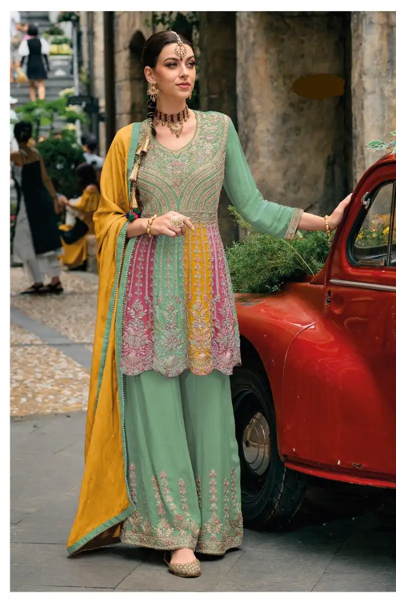 DS Ebaa 1608 Sea Green Chinon Salwar Suit Perfect for Wedding, Party, Diwali, Eid, Cultural Events – . Exclusive Offer ₹2999. Delivery 4-6 Working Days. | Casual Suits, Jump Suits, Tops & Bottoms, Track Suits, Trendy Wear, Creative suits, Designer Suits, Palazzo Suits, Party Wear Suits, Patiala Suits, Salwar suit, Straight Suits