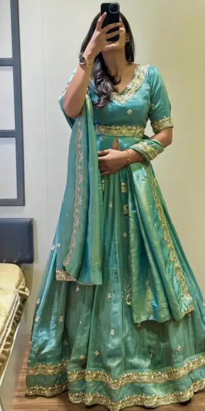 PC 552 Sea Green Color Chinon silk Lehenga Choli with Cut Work. Special Price ₹2499. Delivery 4-6 Working Days. Shop now. | Bollywood Lehenga, Creative Lehenga, Designer Lehenga, Embroidered Lehenga, Lehenga, Party Wear Lehenga