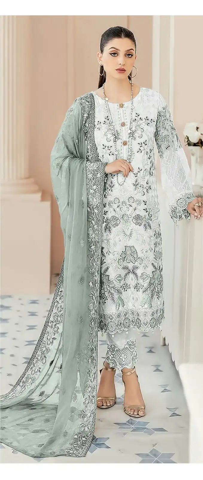 DS SF 123 Sea Green Georgette Salwar Suit Perfect for Wedding, Party, Family Gatherings, Lohri, Mehendi – . Now at just ₹1949. Delivery 4-6 Working Days. | Casual Suits, Jump Suits, Tops & Bottoms, Track Suits, Trendy Wear, Creative suits, Designer Suits, Palazzo Suits, Party Wear Suits, Patiala Suits, Salwar suit, Straight Suits