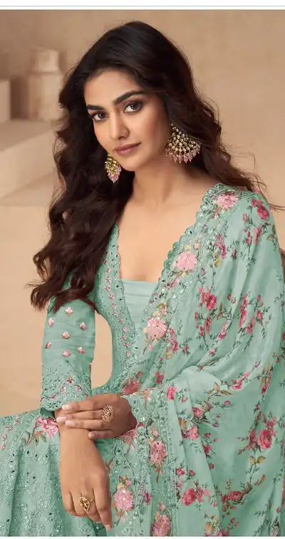 FC 10154 Sea Green Color Vichitra Salwar Suit with Embroidery Work. Special Price ₹3349. Delivery 4-6 Working Days. Shop now. | Casual Suits, Jump Suits, Tops & Bottoms, Track Suits, Trendy Wear, Creative suits, Designer Suits, Palazzo Suits, Party Wear Suits, Patiala Suits, Salwar suit, Straight Suits