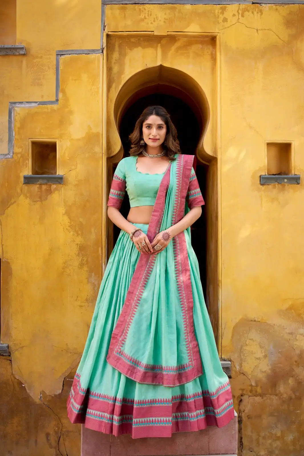 LNB 1901 Sky Blue Pure Chanderi Lehenga Choli with Embroidery Work & Thread Embroidery. Introductory Price ₹2399. Delivery 4-6 Working Days. Shop now. | Bollywood Lehenga, Creative Lehenga, Designer Lehenga, Embroidered Lehenga, Lehenga, Party Wear Lehenga
