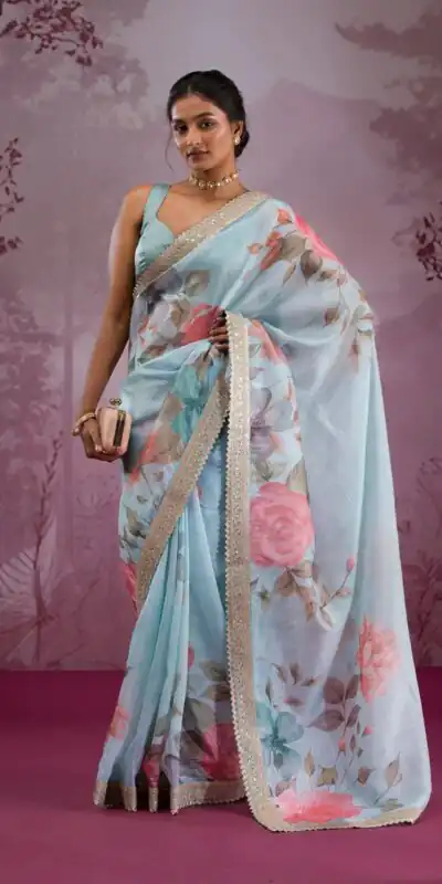 ANX Ritika Sky Blue Chinon Silk Saree Perfect for Wedding, Party, Sangeet, Reception, Onam – . Special Price ₹1899. Delivery 4-6 Working Days. Shop now. | Creative Sarees, Embroidered Sarees, Bollywood Sarees, Designer Sarees, Ethnic Saree, Modern Digital sarees, Party Wear Sarees, Sarees