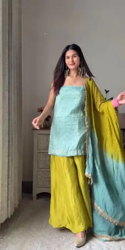 RTC 5914 Sky Blue Chinon Silk Salwar Suit Perfect for Wedding, Party, Family Gatherings, Ethnic Day, Durga Puja – . Exclusive Offer ₹1849. Delivery | Casual Suits, Jump Suits, Tops & Bottoms, Track Suits, Trendy Wear, Creative suits, Designer Suits, Palazzo Suits, Party Wear Suits, Patiala Suits, Salwar suit, Straight Suits