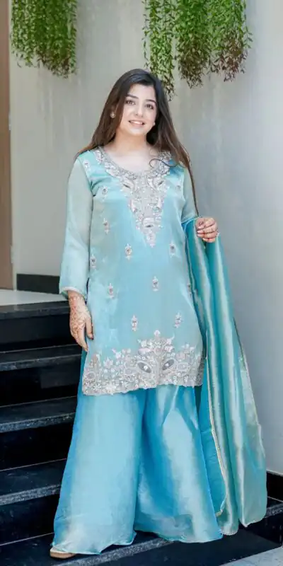 SSR 531 Sky Blue Jimmy Choo Salwar Suit Perfect for Wedding, Party, Baby Shower, Durga Puja, Engagement – . Get it for ₹1949. Delivery 4-6 Working Days. | Casual Suits, Jump Suits, Creative suits, Designer Suits, Palazzo Suits, Party Wear Suits, Patiala Suits, Salwar suit, Straight Suits