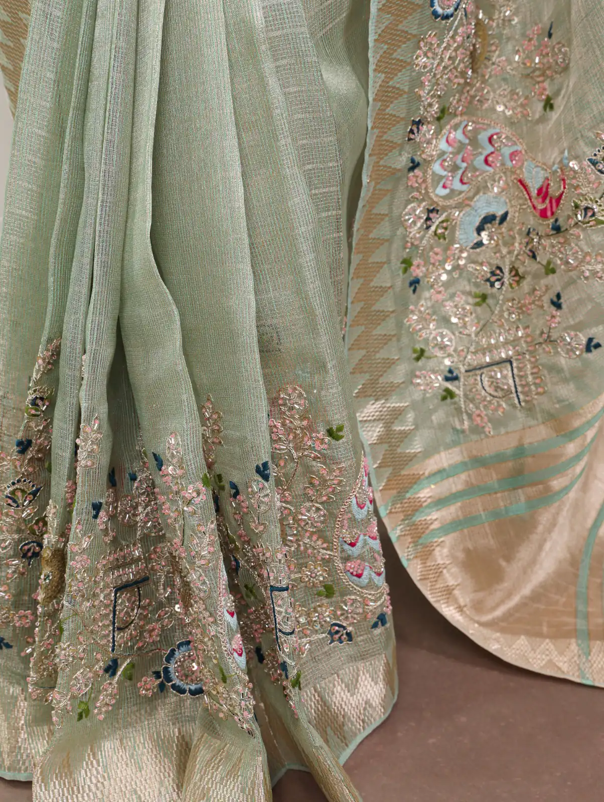 YNF 7401 Sky Blue in Zari Kota Tissue Zari Work & Embroidery Work Saree . Get it for ₹3199. Delivery 4-6 Working Days. Shop now. | Creative Sarees, Embroidered Sarees, Bollywood Sarees, Designer Sarees, Ethnic Saree, Modern Digital sarees, Party Wear Sarees, Sarees