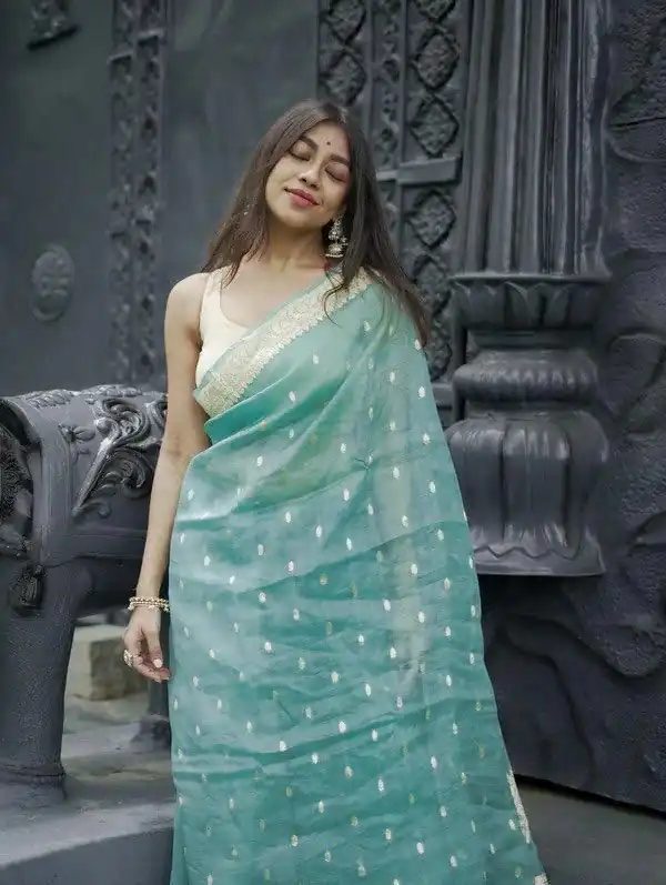 KP 6040 Sky Blue Soft Lilan Slab Saree with Weaving Work Designer Work. Festive Deal ₹1399. Delivery 4-6 Working Days. Shop now. | Creative Sarees, Embroidered Sarees, Bollywood Sarees, Designer Sarees, Ethnic Saree, Modern Digital sarees, Party Wear Sarees, Sarees