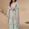 FC 10154 Sky Blue Color Vichitra Salwar Suit with Embroidery Work. Special Price ₹3349. Delivery 4-6 Working Days. Shop now. | Casual Suits, Jump Suits, Tops & Bottoms, Track Suits, Trendy Wear, Creative suits, Designer Suits, Palazzo Suits, Party Wear Suits, Patiala Suits, Salwar suit, Straight Suits