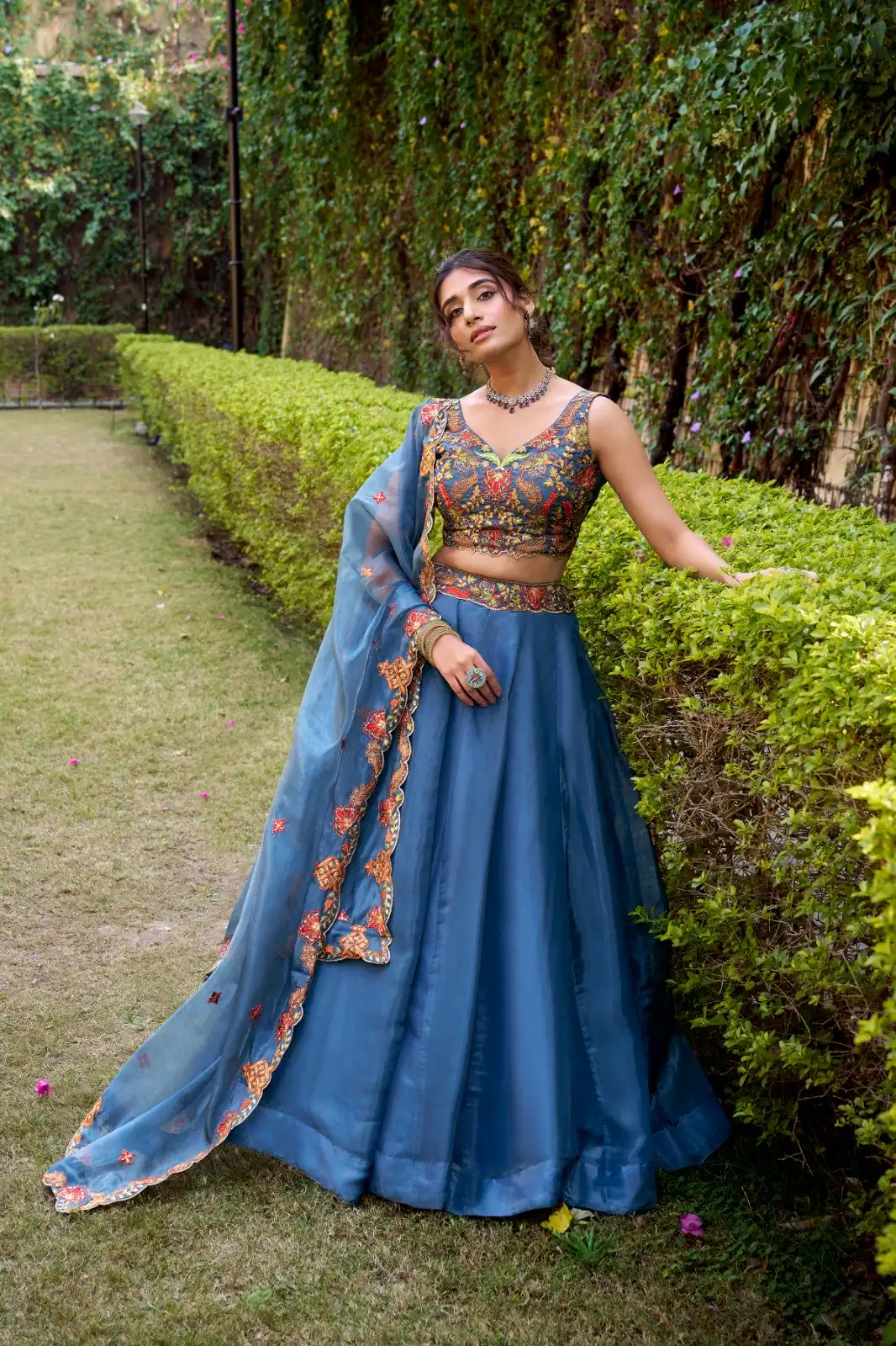 LNB 1445 Teal Chanda Silk Lehenga Choli with Sequins Work & Embroidery Work. Grab it for ₹3399. Delivery 4-6 Working Days. Shop now. | Bollywood Lehenga, Creative Lehenga, Designer Lehenga, Embroidered Lehenga, Lehenga, Party Wear Lehenga