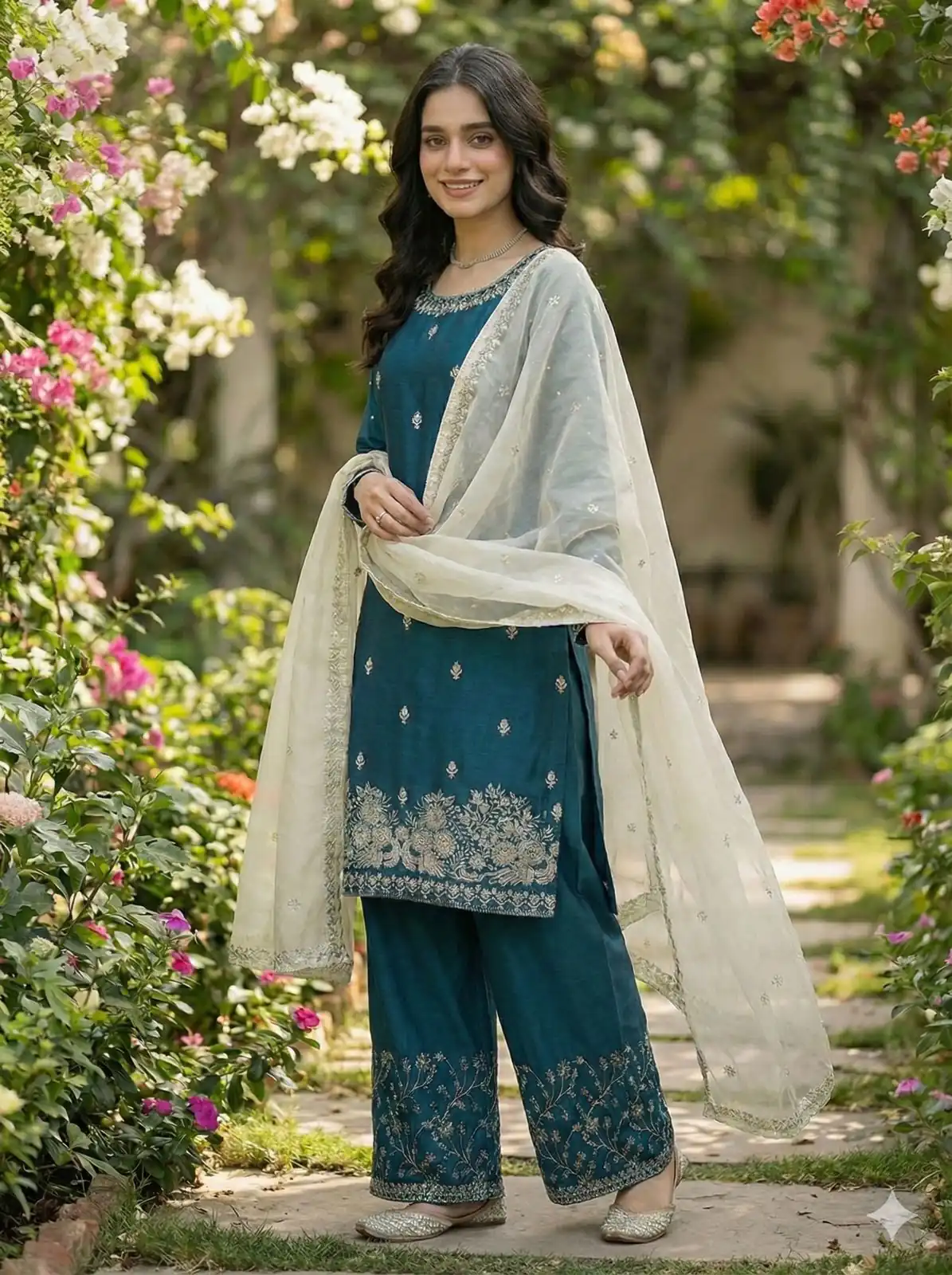 Teal Organza Silk Salwar Suit ZSR 3157 Maroon with Lace Work & Embroidery Work. Introductory Price ₹2149. Delivery 4-6 Working Days. Shop now. | Casual Suits, Jump Suits, Tops & Bottoms, Track Suits, Trendy Wear, Creative suits, Designer Suits, Palazzo Suits, Party Wear Suits, Patiala Suits, Salwar suit, Straight Suits