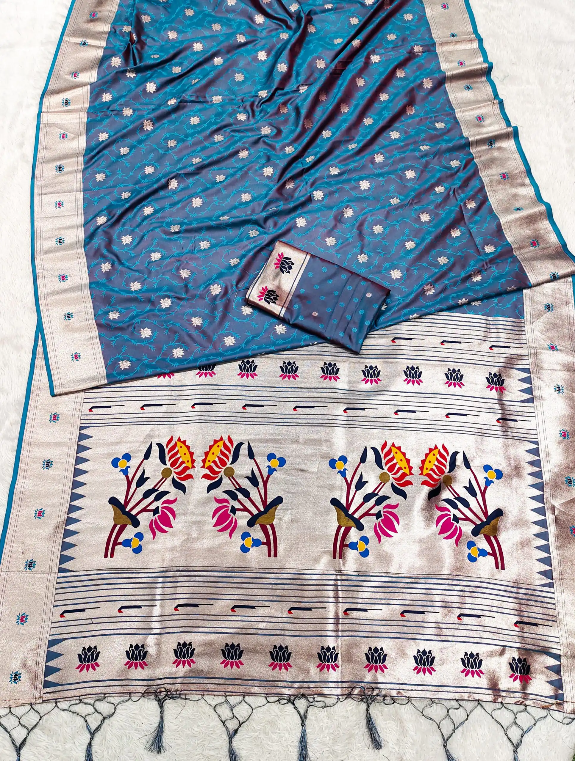 MB 2 Teal Color Paithani Silk Saree with Lace Work & Zari Work. Introductory Price ₹2049. Delivery 4-6 Working Days. Shop now. | Creative Sarees, Embroidered Sarees, Bollywood Sarees, Designer Sarees, Ethnic Saree, Modern Digital sarees, Party Wear Sarees, Sarees