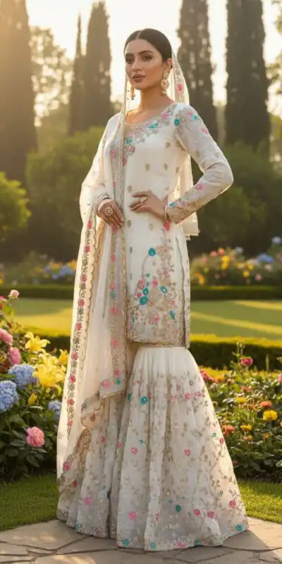 RTC 5956 White Organza Silk Salwar Suit Perfect for Wedding, Party, Mehendi, Lohri, Housewarming – . Special Price ₹3049. Delivery 4-6 Working Days. | Casual Suits, Jump Suits, Tops & Bottoms, Track Suits, Trendy Wear, Creative suits, Designer Suits, Palazzo Suits, Party Wear Suits, Patiala Suits, Salwar suit, Straight Suits