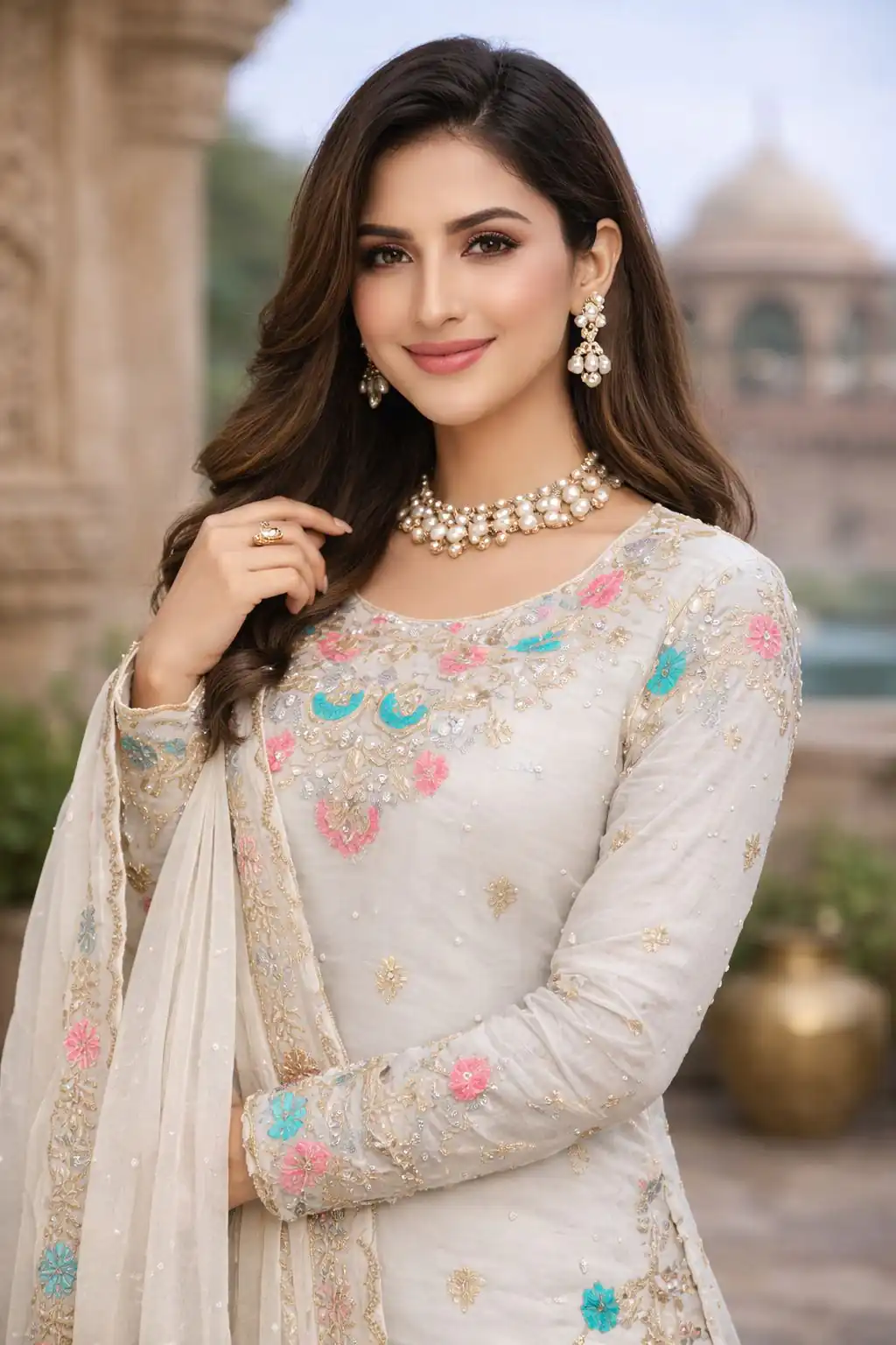 RTC 5956 White Organza Silk Salwar Suit Perfect for Wedding, Party, Mehendi, Lohri, Housewarming – . Special Price ₹3049. Delivery 4-6 Working Days. | Casual Suits, Jump Suits, Tops & Bottoms, Track Suits, Trendy Wear, Creative suits, Designer Suits, Palazzo Suits, Party Wear Suits, Patiala Suits, Salwar suit, Straight Suits