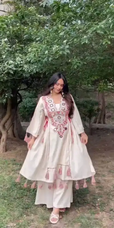 KD 1516 White Rayon Thread With Real Mirror Work Salwar Suit. Wedding, Party, Festive, Events, Best Price ₹1999. Delivery 4-6 Working Days. Shop now. | Casual Suits, Jump Suits, Tops & Bottoms, Track Suits, Trendy Wear, Creative suits, Designer Suits, Palazzo Suits, Party Wear Suits, Patiala Suits, Salwar suit, Straight Suits