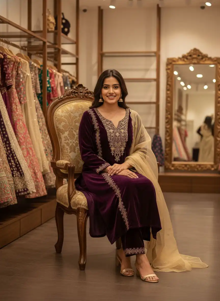 ST 1150 Wine in 9000 Velvet Cut Work & Embroidery Work Salwar Suit . Grab it for ₹1999. Delivery 4-6 Working Days. Shop now. | Casual Suits, Jump Suits, Tops & Bottoms, Track Suits, Trendy Wear, Creative suits, Designer Suits, Palazzo Suits, Party Wear Suits, Patiala Suits, Salwar suit, Straight Suits