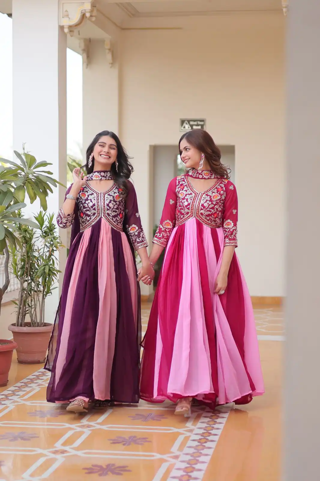 Ram 079 Wine Fox Georgette Gown Perfect for Wedding, Party, Eid, Temple Visit, Pongal – . Best Price ₹2049. Delivery 4-6 Working Days. Shop now. | Bollywood Gowns, Creative Gowns, Designer Gowns, Embroidered Gowns, Gowns, Party Wear Gowns