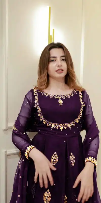 LG 2006 Wine Georgette Gown Perfect for Wedding, Party, Engagement, Diwali, Sangeet . Exclusive Offer ₹1999. Delivery 4-6 Working Days. Shop now. | Bollywood Gowns, Creative Gowns, Designer Gowns, Embroidered Gowns, Gowns, Party Wear Gowns