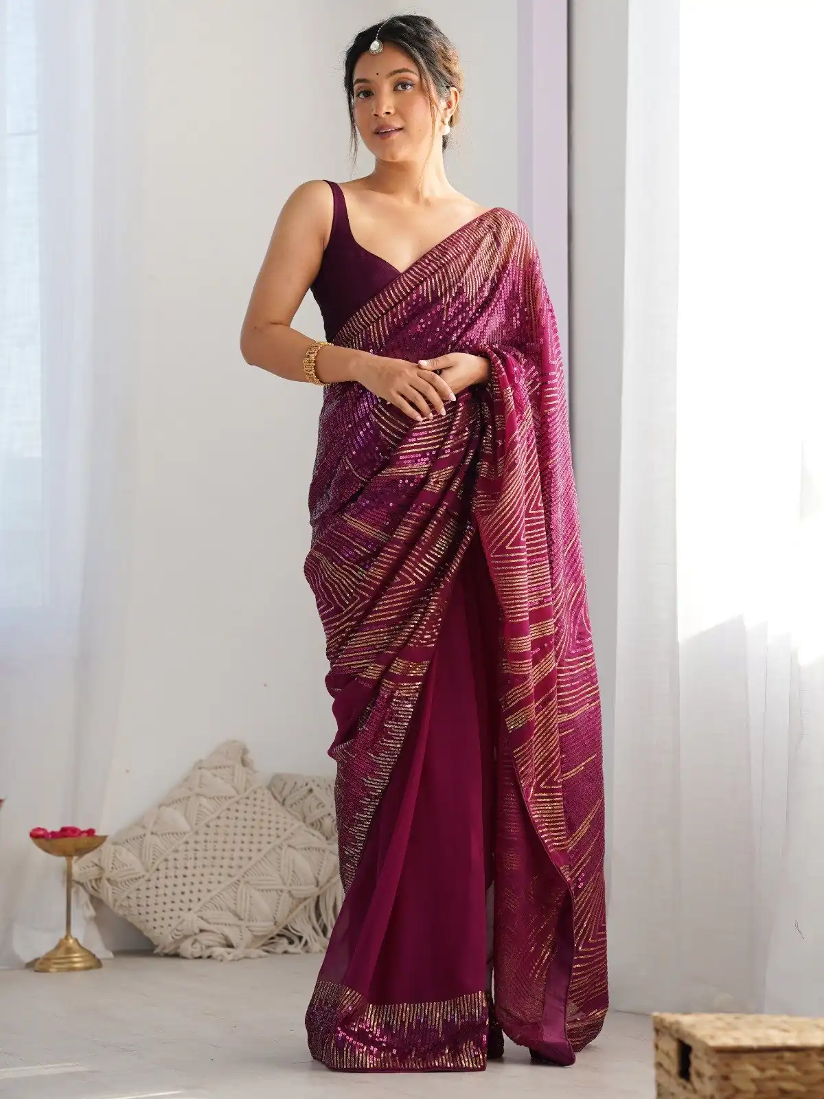 JR 626 Wine Georgette Saree Perfect for Wedding, Party, Eid, Anniversary, Diwali – . Special Price ₹1799. Delivery 4-6 Working Days. Shop now. | Creative Sarees, Embroidered Sarees, Bollywood Sarees, Designer Sarees, Ethnic Saree, Modern Digital sarees, Party Wear Sarees, Sarees