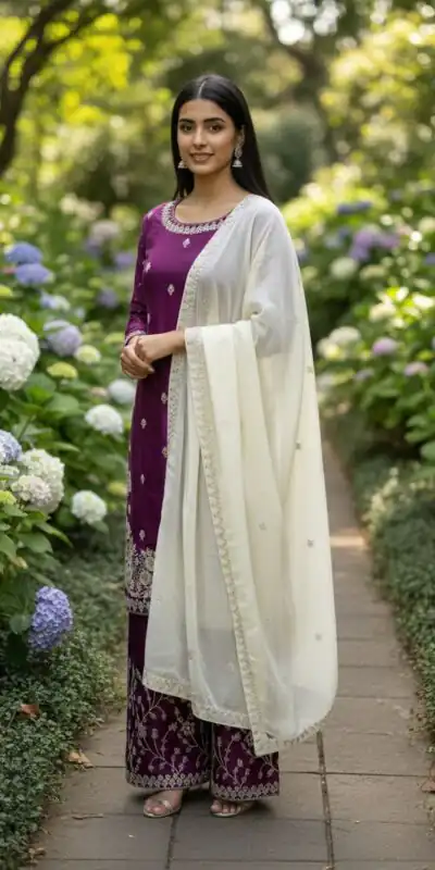 Maroon Wine Silk Salwar Suit ZSR 3157 Maroon with Lace Work & Embroidery Work. Introductory Price ₹2149. Delivery 4-6 Working Days. Shop now. | Casual Suits, Jump Suits, Tops & Bottoms, Track Suits, Trendy Wear, Creative suits, Designer Suits, Palazzo Suits, Party Wear Suits, Patiala Suits, Salwar suit, Straight Suits