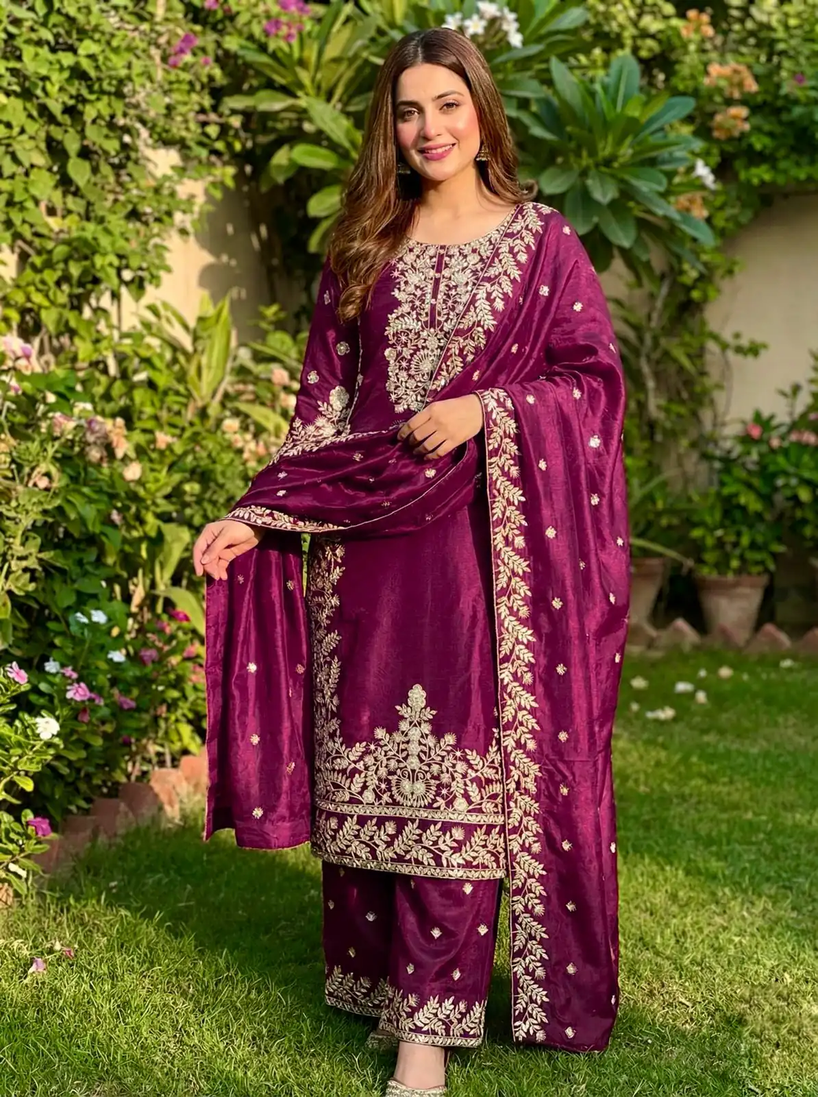 SRK 5316 Wine Organza Silk Salwar Suit Perfect for Wedding, Party, Makar Sankranti, Eid, Durga Puja – . Affordable Price ₹2149. Delivery 4-6 Workin | Casual Suits, Jump Suits, Tops & Bottoms, Track Suits, Trendy Wear, Creative suits, Designer Suits, Palazzo Suits, Party Wear Suits, Patiala Suits, Salwar suit, Straight Suits