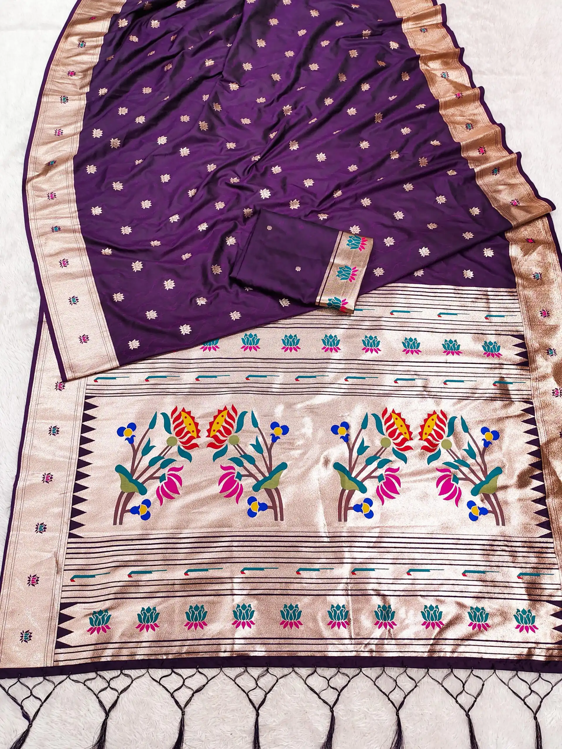 MB 2 Wine Color Paithani Silk Saree with Lace Work & Zari Work. Introductory Price ₹2049. Delivery 4-6 Working Days. Shop now. | Creative Sarees, Embroidered Sarees, Bollywood Sarees, Designer Sarees, Ethnic Saree, Modern Digital sarees, Party Wear Sarees, Sarees