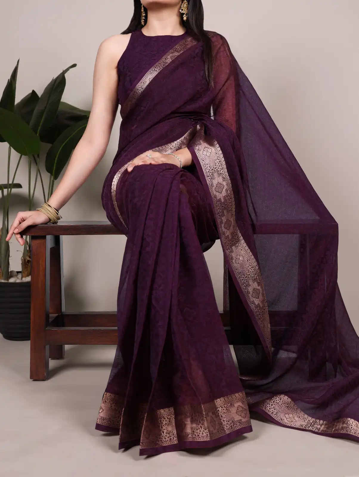 YNF 7911 Wine Poly Shimmer Saree Perfect for Wedding, Party, Ganesh Chaturthi, Bridal Wear, Temple Visit –. Available at ₹1499 only. Delivery 4-6 Workin | Creative Sarees, Embroidered Sarees, Bollywood Sarees, Designer Sarees, Ethnic Saree, Modern Digital sarees, Party Wear Sarees, Sarees