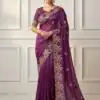 JR 656 Wine Soft Organza Silk Saree Perfect for Wedding, Party, Durga Puja, Baisakhi, Temple Visit – . Affordable Price ₹1799. Delivery 4-6 Working D | Creative Sarees, Embroidered Sarees, Bollywood Sarees, Designer Sarees, Ethnic Saree, Modern Digital sarees, Party Wear Sarees, Sarees