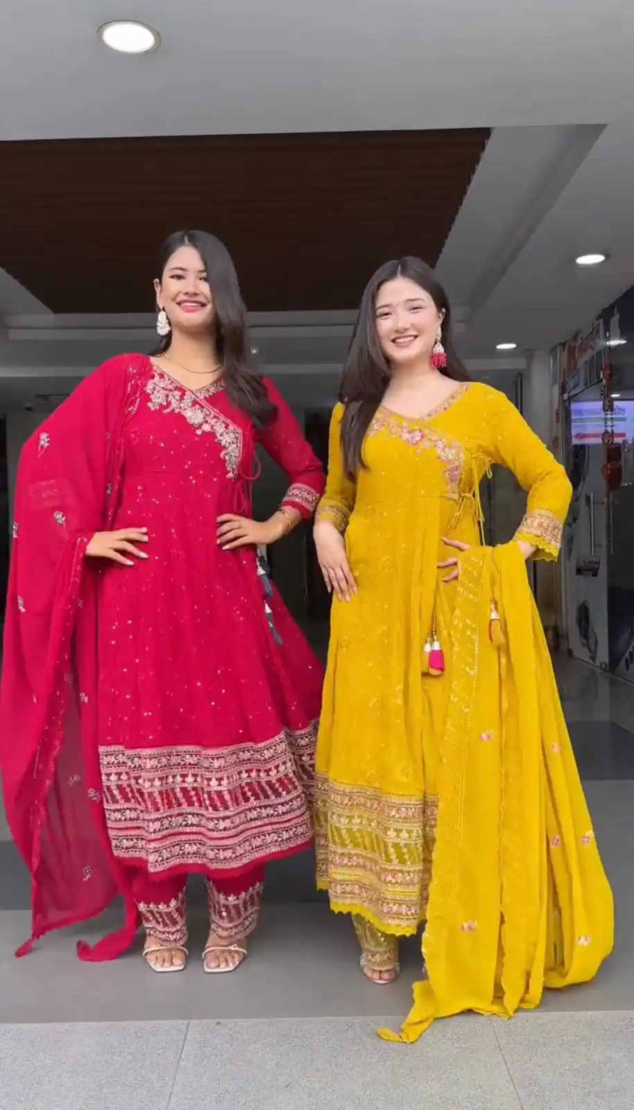 ST 1138 Yellow in Color Faux Georgette Embroidery Work Salwar Suit . Festive Deal ₹2099. Delivery 4-6 Working Days. Shop now. | Casual Suits, Jump Suits, Tops & Bottoms, Track Suits, Trendy Wear, Creative suits, Designer Suits, Palazzo Suits, Party Wear Suits, Patiala Suits, Salwar suit, Straight Suits